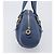 Bulgari Borsa a mano BVLGARI Chandra in pelle blu e oro Auth 198928A - vista 4