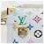 Borsa LOUIS VUITTON Monogram Multicolor Side Trunk MM Bag White M14046 Auth 199130SM Bianco - vista 23