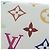 Borsa LOUIS VUITTON Monogram Multicolor Side Trunk MM Bag White M14046 Auth 199130SM Bianco - vista 3
