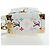 Borsa LOUIS VUITTON Monogram Multicolor Side Trunk MM Bag White M14046 Auth 199130SM Bianco - vista 4