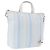 PRADA Tote Bag Canvas 2way Hellblau Silber B2052G Auth am12349A