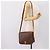 Céline Borsa a tracolla CELINE Macadam Canvas PVC Leather Brown Gold Auth 200945 Marrone D'oro - vista 22