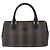 Pequin Borsa a mano FENDI Pecan Canvas PVC Marrone Nero Auth ka5839 - vista 13