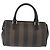Pequin Borsa a mano FENDI Pecan Canvas PVC Marrone Nero Auth ka5839 - vista 2