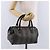 Pequin Borsa a mano FENDI Pecan Canvas PVC Marrone Nero Auth ka5839 - vista 24
