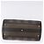 Pequin Borsa a mano FENDI Pecan Canvas PVC Marrone Nero Auth ka5839 - vista 6