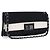 Borsa a tracolla con catena CHANEL 2.55 Nylon Nero Argento CC Auth ka5847A