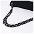 Borsa a tracolla con catena CHANEL 2.55 Nylon Nero Argento CC Auth ka5847A - vista 8