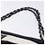 Borsa a tracolla con catena CHANEL 2.55 Nylon Nero Argento CC Auth ka5847A - vista 9
