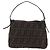 Borsa a tracolla FENDI Zucca Canvas Mamma Baguette Lana Brown Black Auth BA15090V Marrone Nero - vista 2
