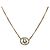 Collana Christian Dior metallo Gold Tone Auth 193448M