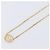 Collana Christian Dior metallo Gold Tone Auth 193448M - vista 4