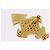 Spilla CHANEL Metallo Tono Oro CC Auth 197927M - vista 5