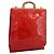 LOUIS VUITTON Monogram Vernis Stanton Hand Bag Red M91078 LV Auth 197637 Rosso