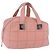 Borsa Mini Boston CHANEL Choco Bar Line in pelle rosa argento CC Auth 197897A