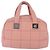 Borsa Mini Boston CHANEL Choco Bar Line in pelle rosa argento CC Auth 197897A - vista 2