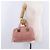Borsa Mini Boston CHANEL Choco Bar Line in pelle rosa argento CC Auth 197897A - vista 24