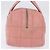 Borsa Mini Boston CHANEL Choco Bar Line in pelle rosa argento CC Auth 197897A - vista 3