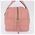 Borsa Mini Boston CHANEL Choco Bar Line in pelle rosa argento CC Auth 197897A - vista 4