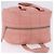 Borsa Mini Boston CHANEL Choco Bar Line in pelle rosa argento CC Auth 197897A - vista 6