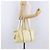 Bolso de mano CHANEL COCO Mark Chain de cuero charol Amarillo Plata CC Auth 197714 - vista 25