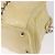 Bolso de mano CHANEL COCO Mark Chain de cuero charol Amarillo Plata CC Auth 197714 - vista 9