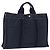 Hermès Borsa HERMES Fourre Tout MM Canvas Navy Silver Auth BA15383 Argento Blu navy