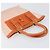 Borsa Tote LOEWE anagram Canvas Orange Gold Tone Auth ep15720 Arancione - vista 6