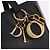 Borsa Christian Dior in pelle nera e oro Auth 197734 Nero D'oro - vista 14
