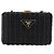 Borsa a tracolla con catena PRADA in rattan nero e oro Auth 197136M D'oro - vista 13