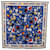 Sciarpa CHANEL in seta blu CC Auth 195615V - vista 11