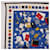 Sciarpa CHANEL in seta blu CC Auth 195615V - vista 2