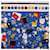 Sciarpa CHANEL in seta blu CC Auth 195615V - vista 3