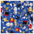 Sciarpa CHANEL in seta blu CC Auth 195615V - vista 6