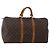 LOUIS VUITTON Monogram Keepall 50 Boston Bag M41426 LV Auth 196675 Monogramma