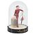 LOUIS VUITTON Pageboy Snow Globe Glass Red Clear LV Auth 196889A