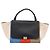 Céline Borsa a Mano CELINE Trapeze Lana 2way Beige Silver Auth 198538V Argento - vista 13