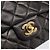 Borsa CHANEL Double Flap Chain Matelasse 25 in Pelle di Agnello Nera e Oro Auth yk20797SAM Nero D'oro - vista 18