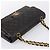 Borsa CHANEL Double Flap Chain Matelasse 25 in Pelle di Agnello Nera e Oro Auth yk20797SAM Nero D'oro - vista 6