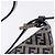 Sac à épaule FENDI Zucchino Canvas Mamma Baguette Navy Silver Auth 199586V Argenté Bleu Marine - vue 17