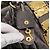 Borsa a mano Miu Miu Matelassé in pelle 2way Grigio Oro Auth 200159V Marrone D'oro - vista 10