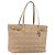 Bolso Tote Christian Dior Lady Dior Canage Canvas Beige Tono Dorado Auth 198943