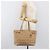 Bolso Tote Christian Dior Lady Dior Canage Canvas Beige Tono Dorado Auth 198943 - vista 25