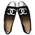 Chanel Espadrillas in Tweed e Pelle d'Agnello Metallizzata CC - Nero/Argento - vista 2