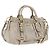 Borsa a mano Miu Miu Vitellolux 2way Beige Gold Auth 200264V D'oro