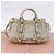 Borsa a mano Miu Miu Vitellolux 2way Beige Gold Auth 200264V D'oro - vista 12