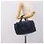Borsa LOEWE Suede Navy Gold Auth 200957 D'oro Blu navy - vista 19