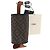 FENDI Zucca Canvas Drink Holder PVC Black Brown Auth 195995M