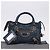 BALENCIAGA Classic Metallic Edge Mini City Leather 2way 390160 Auth 197318SAM Blu D'oro - vista 12
