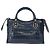 BALENCIAGA Classic Metallic Edge Mini City Leather 2way 390160 Auth 197318SAM Blu D'oro - vista 2